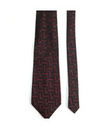 Dockers Men&#39;s  Silk Tie Handmade Geometric, Red, Black, 56 in L x 4 in W - $16.34 CAD
