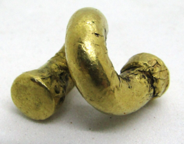 Pre-Columbian Taironal Gold Over Bronze Nose Ring ca 800-1500AD Colombia  - £1,016.15 GBP