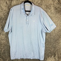 Travis Mathew Polo Shirt Mens XXL Short Sleeve Golf Spurwing Light Blue ... - £6.71 GBP