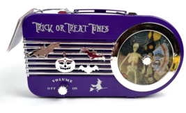 Mr Halloween Trick or Treat Tunes Radio Purple Animated Skeleton Witch S... - $46.00