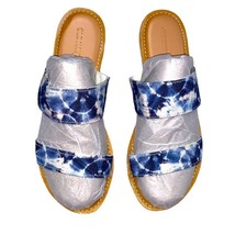 NWOT Tie Dye Blue White Summer Slip On Sandals Old Navy Size 8.5 - £14.98 GBP