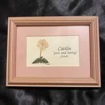 Vintage 1980’s “Caitlin” - Pure &amp; Loving (Irish) by Caryl - 6” x 8” Dried Flower - £32.70 GBP