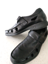Gravity Defy Men US 15 M Casual Dress Fisherman Black Leather Shoe Comfort - £35.48 GBP