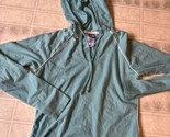 The North Face Women&#39;s Pullover Cotton Light Blue Hooded Striped Top Siz... - $23.19