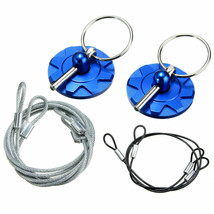 CNC Universal Car Racing Sport Bonnet Hood Pin Lock Latch Appearance Kit Blue - £9.59 GBP