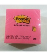 4 pack POST-IT POP-UP NOTES each 100 sheets, 3&quot; x 3&quot; Total 400 sheets 33... - £4.32 GBP