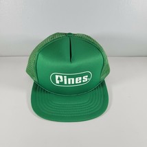 Trucker Hat Pines Mesh Back Snapback Green and White - £8.52 GBP