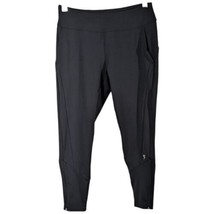 Girls Black Yoga Pants with Pockets Size M Medium High 5 Stretchy - £16.05 GBP