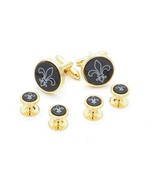 Fleur de Lis Cufflink and Shirt Studs Set - £109.65 GBP