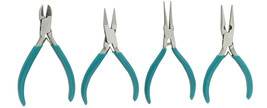 NEW 4 Piece Stainless Steel Plier Set - Jewelry, Hobbies, Repair, etc. (TL-118) - £19.23 GBP