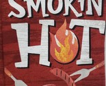 1 (One) Jumbo Printed Cotton Towel (16&quot;x26&quot;) BBQ SMOKIN HOT ON RED, KDD - $8.90