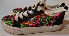 Nintendo Super Mario Bros Canvas Sneakers Size 2 Boys Ground Up 2022 Shoes - £10.87 GBP