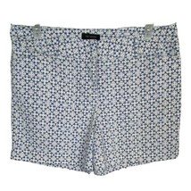 The Limited Womens Shorts Size 14 White Blue Pockets Chino Dressy Walking  - $21.41