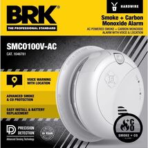 BRK Voice and Location Alert Hard-Wired w/Battery Back-Up Photoelectric ... - $64.95