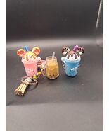 Coffee Keychains: Mickey Latte &amp; Boba Drink - $17.00
