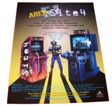 Area 51 Site 4 Arcade Flyer Original Unused Video Game 1998 Aliens Sci-F... - $8.90