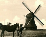 Vtg  RPPC Jever Germany Slaughterhouse Mill Windmill Horses Schlachtmuhl... - £11.63 GBP