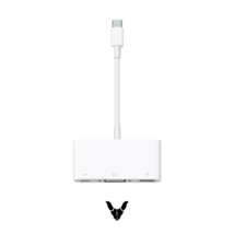 Apple -  USB-C to VGA Multiport Adapter - A1620 - MJ1L2AM/A - White - $14.79