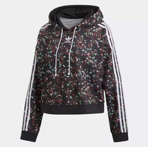 New Adidas Originals 2018 Jacket Women Black Floral Hoodie Superstar DH4273 - £90.23 GBP