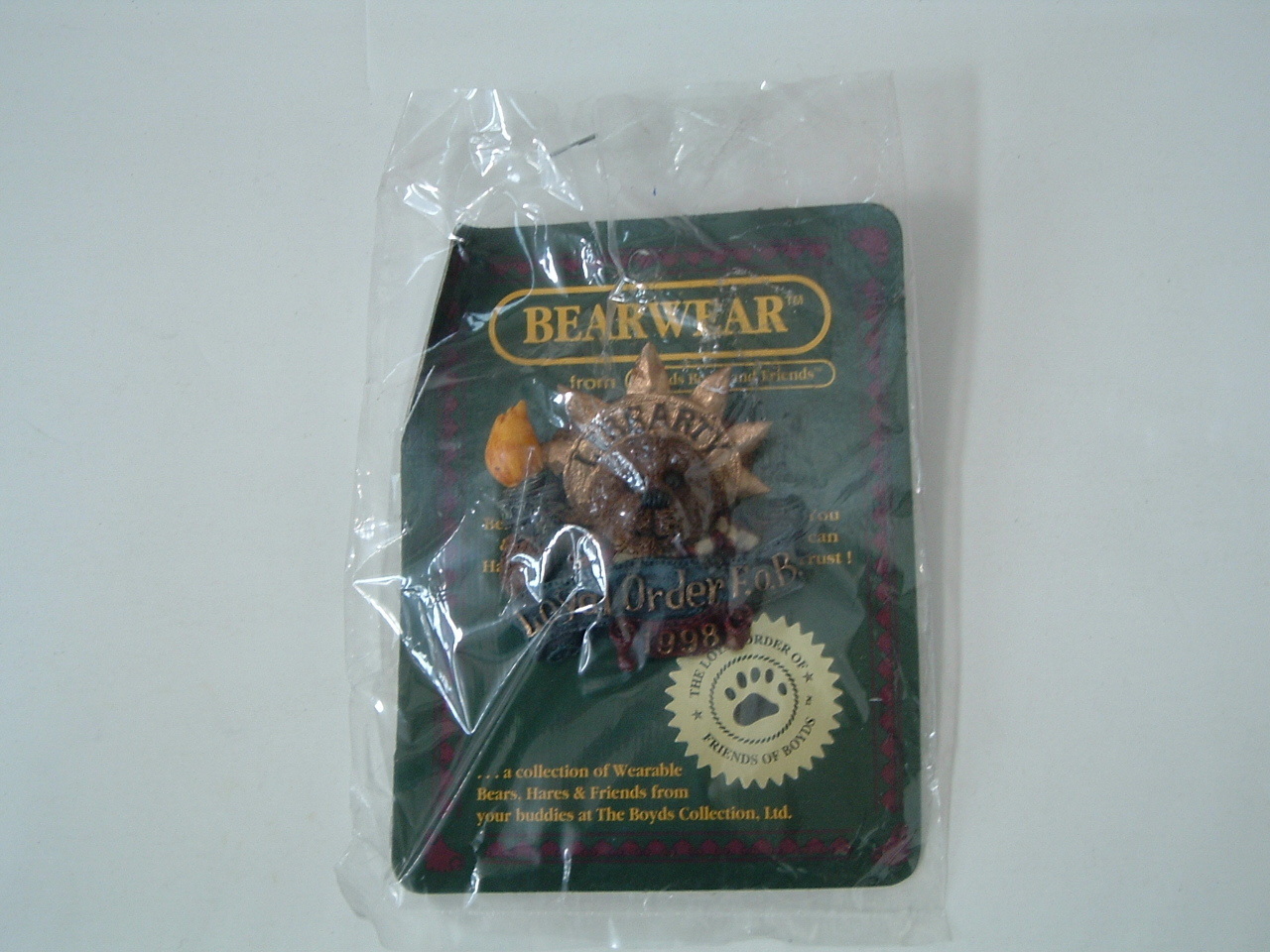 Boyds Bearwear Ms Libearty 1998 FOB Resin Pin - $19.75