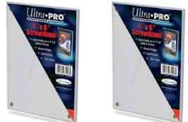 NEW 2-PACK Ultra Pro Screw Down Series 4x6&quot; Card Postcard Case Screwdown 81206 - £10.99 GBP