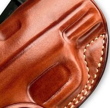 Fits Kahr Arms CM9 3”BBL Leather Paddle Holster With Open Top #1120# RH image 4