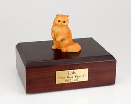 Persian Red Cat Figurine Pet Cremation Urn Available in 3 Diff. Colors &amp; 4 Sizes - £136.21 GBP+