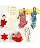 Christmas Ornaments 1984 Winterthur Museum Lot Of 5 Angels Swan Candy Ca... - $54.66 CAD