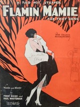 1925 Flamin Mamie Vintage Sheet Music Fox Trot by Fred Rose Paul Whiteman - £21.54 GBP