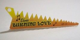 Elvis Presley Pinball KEYCHAIN Burning Love Yellow Flame Plastic Game Promo 2004 - £7.88 GBP