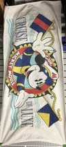 Capt Mickey Mouse Vintage Beach Towel Cruise Deluxe Disney Vintage 27&quot; x... - £18.27 GBP