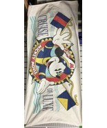 Capt Mickey Mouse Vintage Beach Towel Cruise Deluxe Disney Vintage 27&quot; x... - $432.91 MXN
