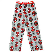 Spider-Man Mask All Over Print Youth Sleep Pants Grey - $22.98