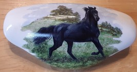 Ceramic Cabinet Drawer Pull Horse Black Arabian #1 - £6.60 GBP