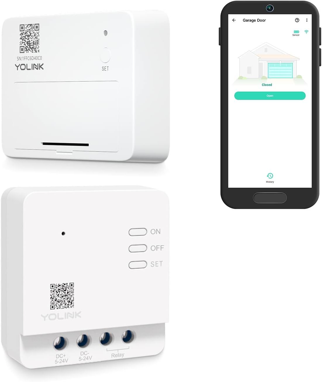 Yolink Garage Door Controller And Wireless Sensor - Remote Control Existing - $62.38