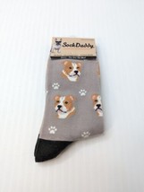 Sock Daddy Pitbull tan Socks Unisex Dog Cotton/Poly One size fits most Pit Bull - $11.88