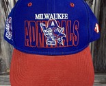 VTG #1 Apparel Milwaukee Admirals Hockey Red Wool Blend Snapback Trucker... - $48.37