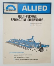 Vintage Allied Spring Tine Cultivators Sales &amp; Dealer Advertising Brochure - £9.91 GBP