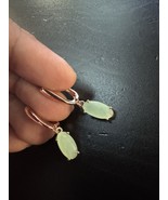 585 14K RG Stamped Mint Drop Earrings - $56.83 CAD