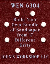 Build Your Own Bundle WEN 6304 1/4 Sheet No-Slip Sandpaper - 17 Grits! - $0.99