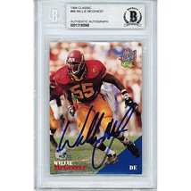Willie McGinest New England Patriots Auto 1994 Classic On-Card Autograph Beckett - £60.09 GBP