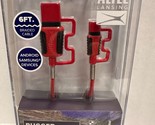 ALLTEC LANSING RUGGEN MICRO USB CABLE 6 FT NEW RED - $9.89