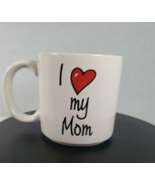 Vintage Russ Berrie I Love My Mom Mug Cup White Ceramic Made in Phillipp... - $25.87 CAD