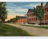 The Barracks at  Fort Des Moines Iowa Postcard - $9.90