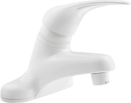 Dura Faucet Df-Pl100-Wt Rv Single Lever Bathroom Faucet (White Abs Plastic) - $897.69 MXN