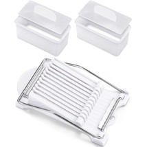 2 Pieces Musubi Mold And Slicer Rectangle White Musubi Maker Kit Safe Luncheon M - £20.03 GBP