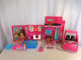 Mattel Barbie Sisters Life In The Dream House Camper RV Glam Camper + Pool + Box - £23.70 GBP