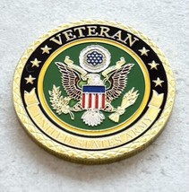 US Army Veteran Challenge Coin Gold - £11.83 GBP