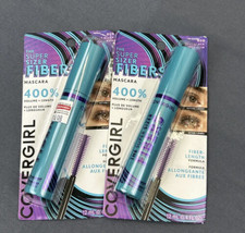 COVERGIRL The SUPER SIZER FIBERS Mascara  VERY BLACK #800 New LOT OF 2  - $10.39