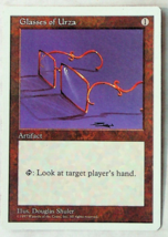 Glasses of Urza - 5th Series - 1997 - Magic The Gathering - £1.17 GBP